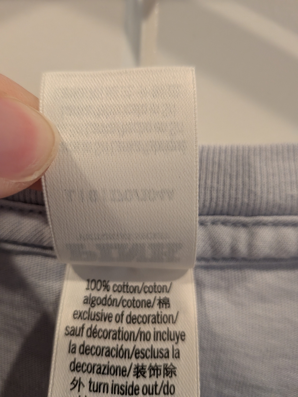 Victoria's Secret Light Blue Long-Sleeve Logo Tee - Picture 5 of 6